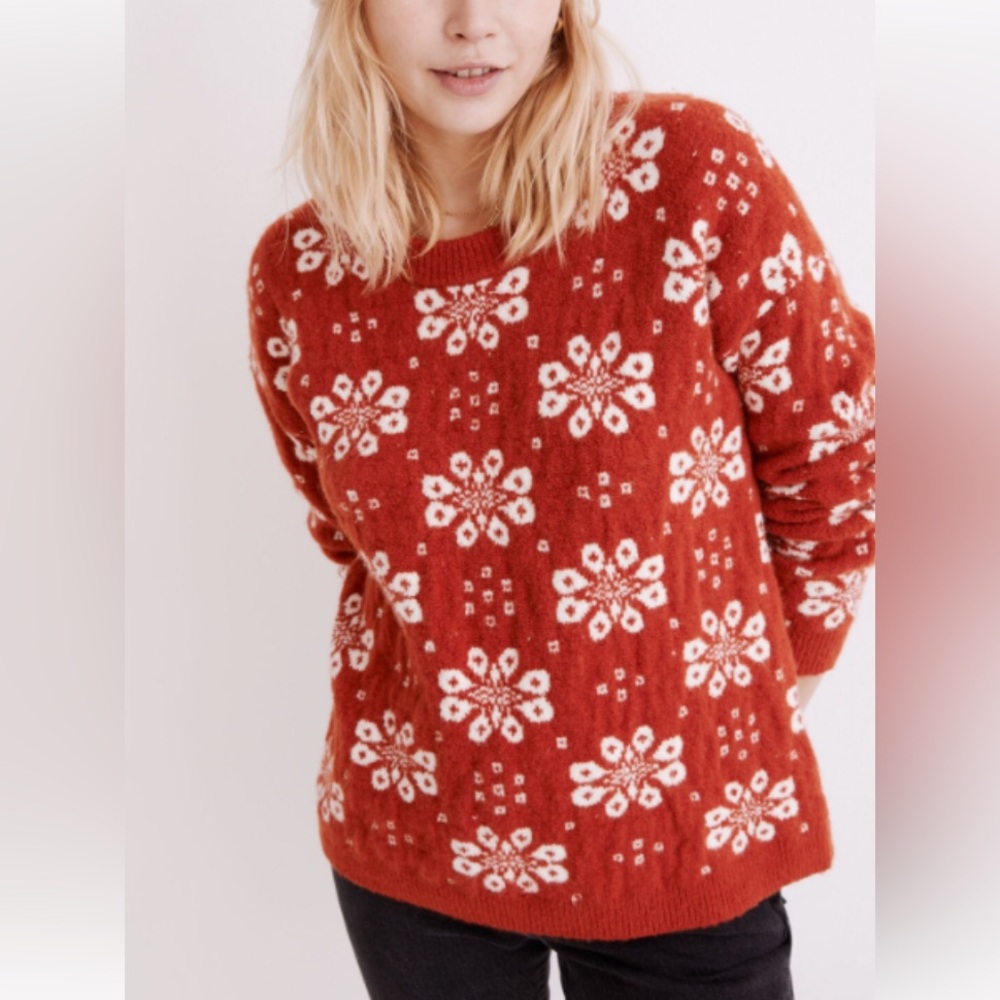 Madewell Floral Sweater